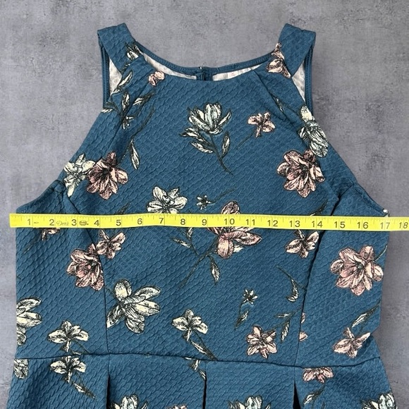 Xhilaration Target Blue Floral A-Line Dress Sz: XL - Picture 6 of 9